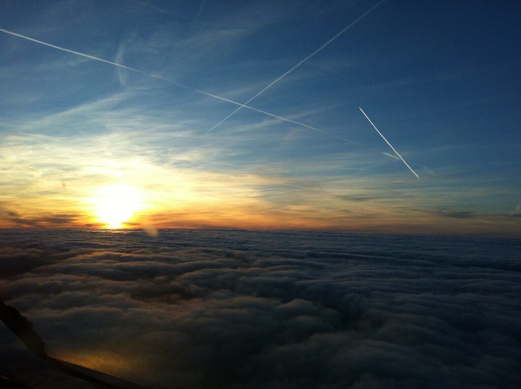 11.03.2011 München - Luxemburg | Sunset über Frankfurt