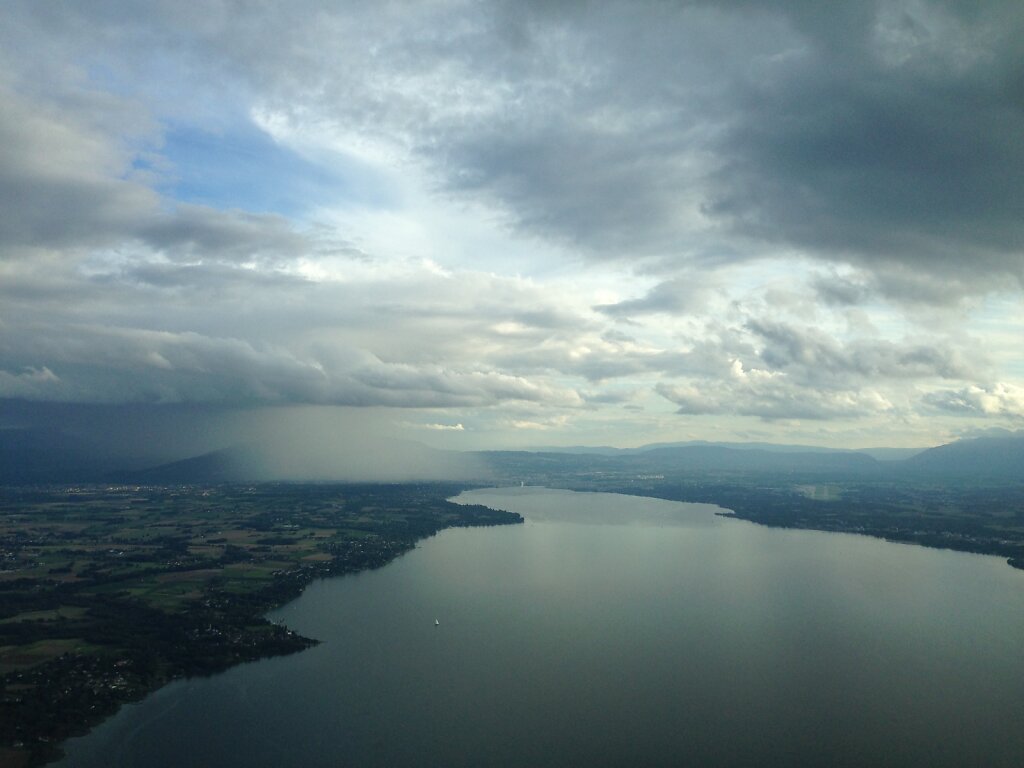 14.08.2014 München - Genf | Regenschauer über Genf