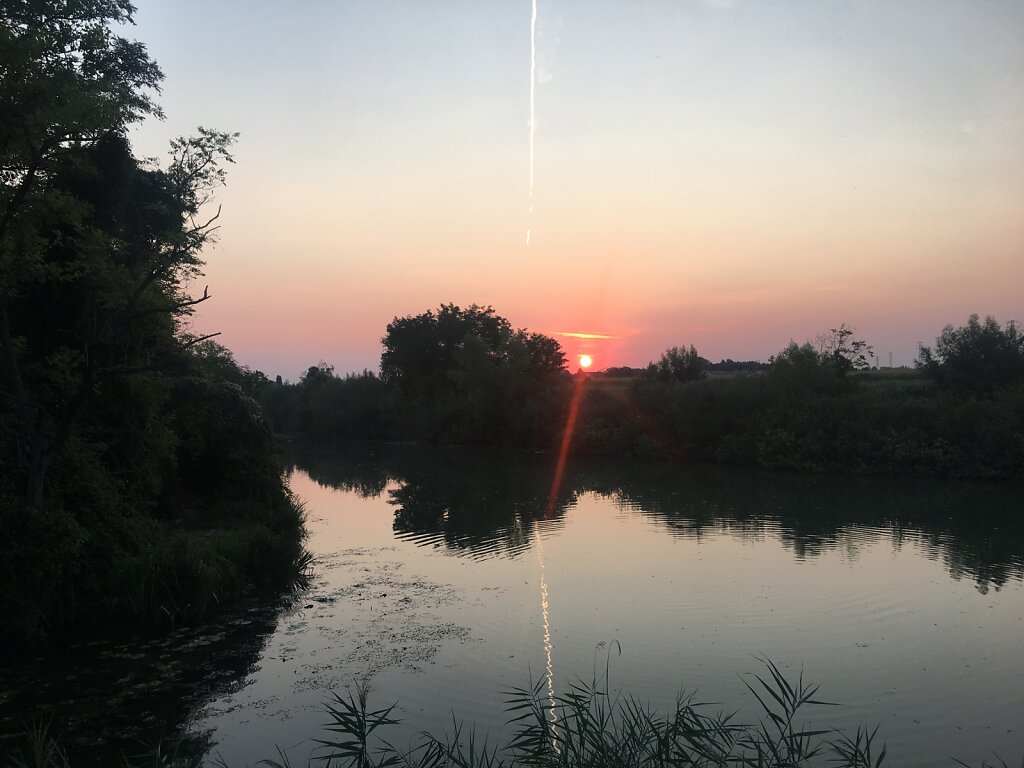 23.08.2018 Sonnenaufgang über der alten Piave